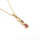 Delightful All The Pinks Pendant Yellow Gold Pendant