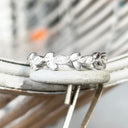 Diamond Leaf White Gold Ring