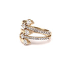 Diamond and Yellow Gold Multiband Ring
