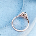 Divinely Decorative Green Tourmaline and Diamond Rose Gold Ring