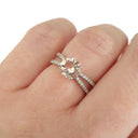 Dynamic Diamond Encrusted Split Shank Morganite Ring