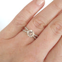 Dynamic Diamond Encrusted Split Shank Morganite Ring