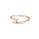 Dynamic Tension Set Princess Cut Diamond & Rose Gold Ring