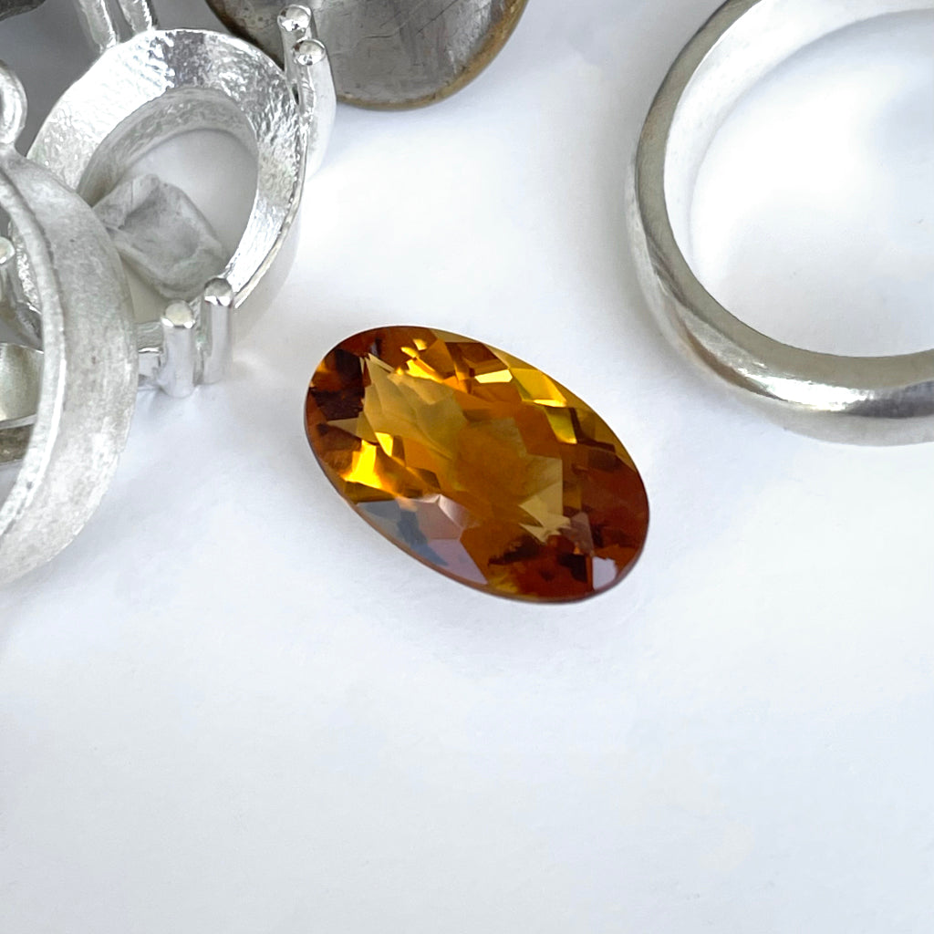 Citrine - Cognac Oval Cut - 4.60ct