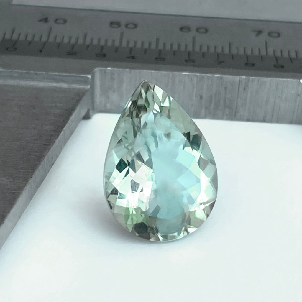 Amethyst - Green Pear Cut - 9.80ct