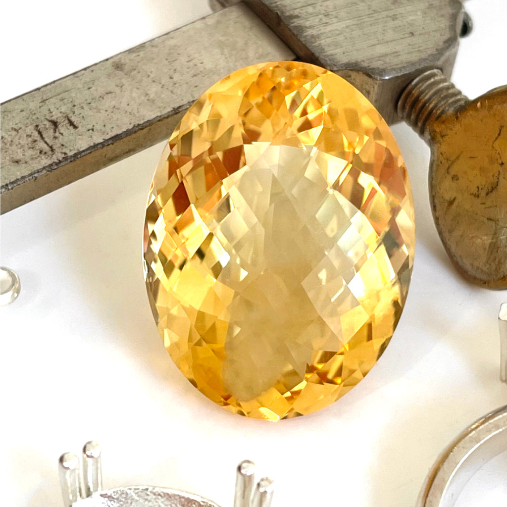 Citrine - Orange Oval Cut - 40.60ct