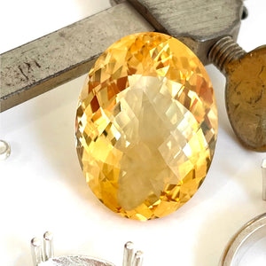 Citrine - Orange Oval Cut - 40.60ct