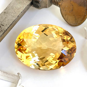 Citrine - Orange Oval Cut - 40.60ct