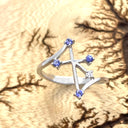 Southern Cross White Gold Tanzanite and Diamond Ring