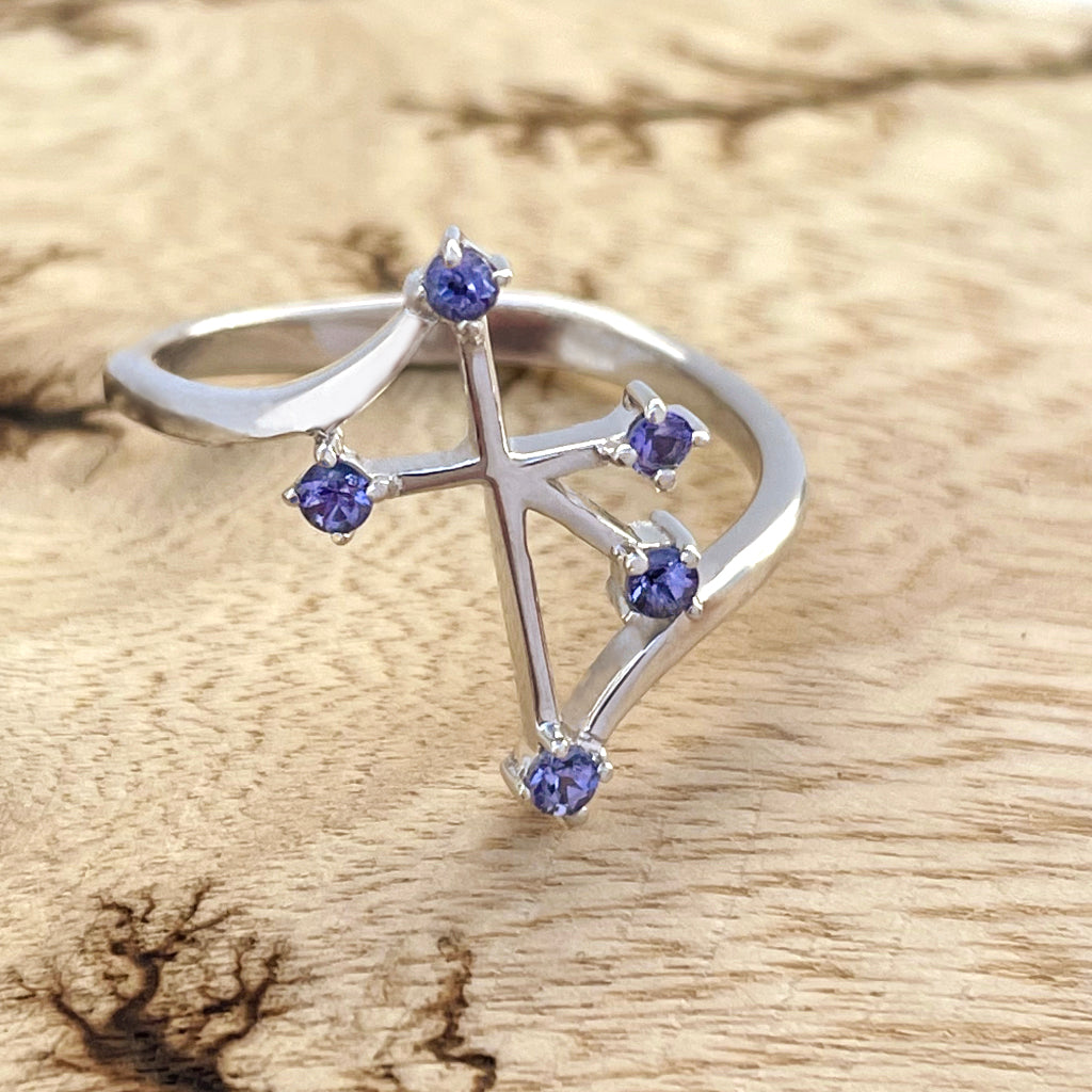 Southern Cross White Gold Tanzanite Ring