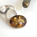 Quartz - Champagne Oval Cut - 31.42ct