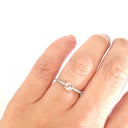 Pretty in Pink Round Morganite with Diamond Band Ring