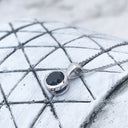 Elegant Bezel Set Black Diamond Pendant