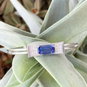 Elegant Diamond And Tanzanite Bow Cuff