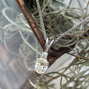 Elegant Hand Crafted Split Bale Oval Diamond Pendant