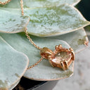 Elegant Morganite Cushion Cut Double Claw Pendant