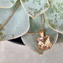 Elegant Morganite Cushion Cut Double Claw Pendant