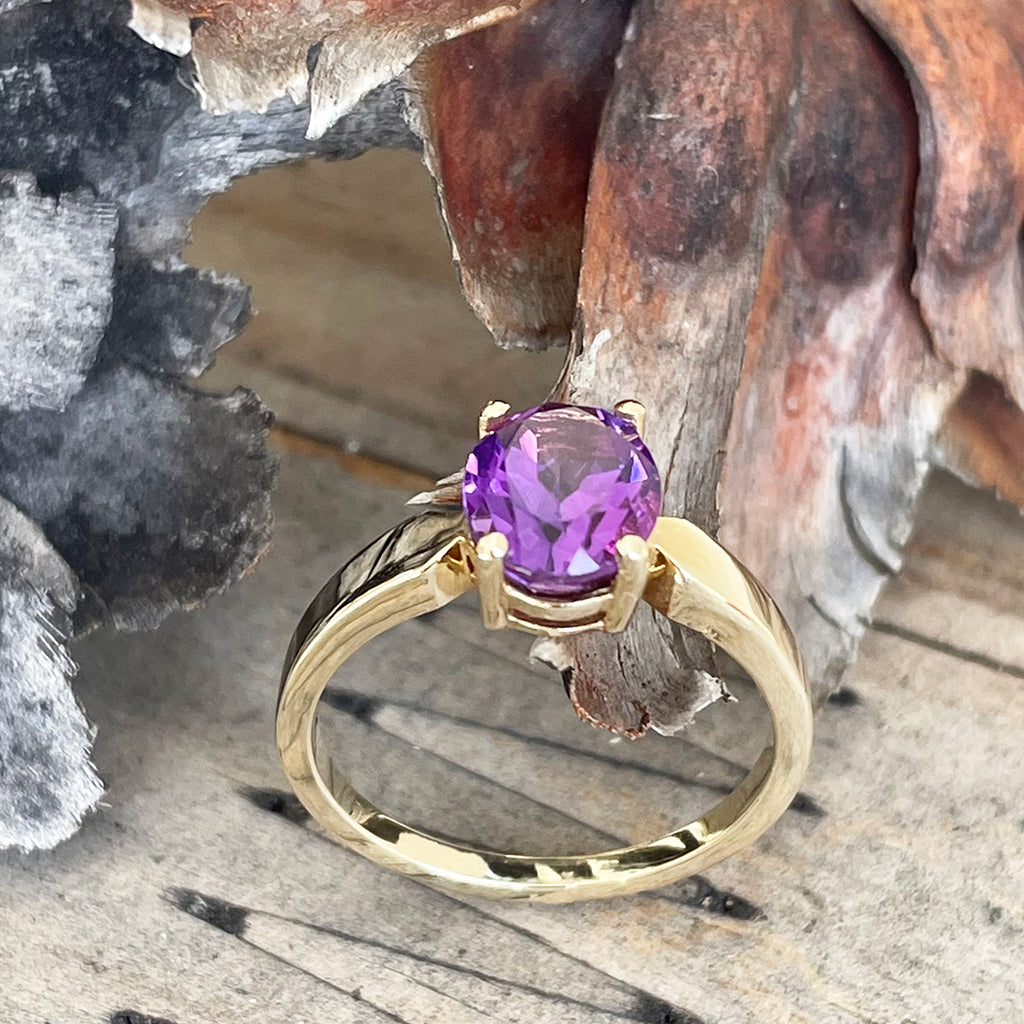 Amethyst online with gold