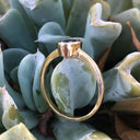 Elegant Oval Cut Bezel Set Solitaire Tanzanite Ring