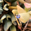 Elegant Round Cut Bezel Set Solitaire Tanzanite Ring