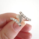 Elegant Twist Africa White Gold Diamond Ring