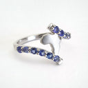 Elegant Twist Africa White Gold Tanzanite Ring