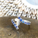 Elegant Twist Africa White Gold Tanzanite Ring