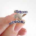 Elegant Twist Africa White Gold Tanzanite Ring