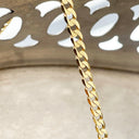 Elegant Yellow Gold Curb Round Chain