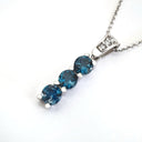 Eternal Promise London Blue Topaz and Diamond Pendant