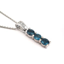 Eternal Promise London Blue Topaz and Diamond Pendant