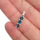 Eternal Promise London Blue Topaz and Diamond Pendant