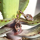 Exquisite Oval Morganite and Diamond Highlight Drop Earrings
