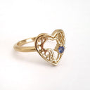 Filigree Heart Africa Tanzanite Ring
