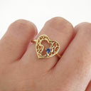Filigree Heart Africa Tanzanite Ring