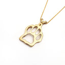 Gold Paw Print Pendant