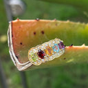 Gorgeous Rainbow Yellow Gold and Diamond Ring