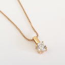 Handcrafted Delicate Diamond Rose Gold Pendant