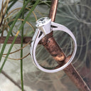 Hand Crafted Bezel Set Solitaire Diamond Ring