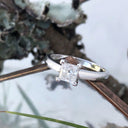 Hand Crafted Princess Cut Solitaire Diamond Ring