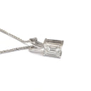 Handcrafted Emerald Cut Diamond Pendant
