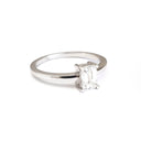 Handcrafted Emerald Cut Diamond Ring
