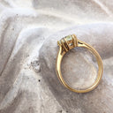 Handcrafted Fancy Light Green-Yellow Diamond Solitaire Ring