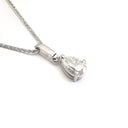 Handcrafted Solitaire Pear Cut Diamond Pendant