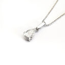 Handcrafted Solitaire Pear Cut Diamond Pendant