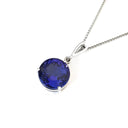 Handcrafted Solitaire Tanzanite Droplet Bale Pendant