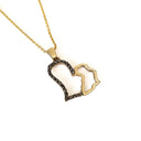  I Love Africa Black Diamond and Gold Pendant