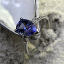 Pear Cut Tanzanite White Gold Ring