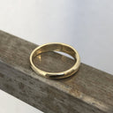 Tapered 9ct Yellow Gold Band with Groove Accent