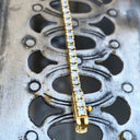 White Diamond 18ct Yellow Gold Tennis Bracelet